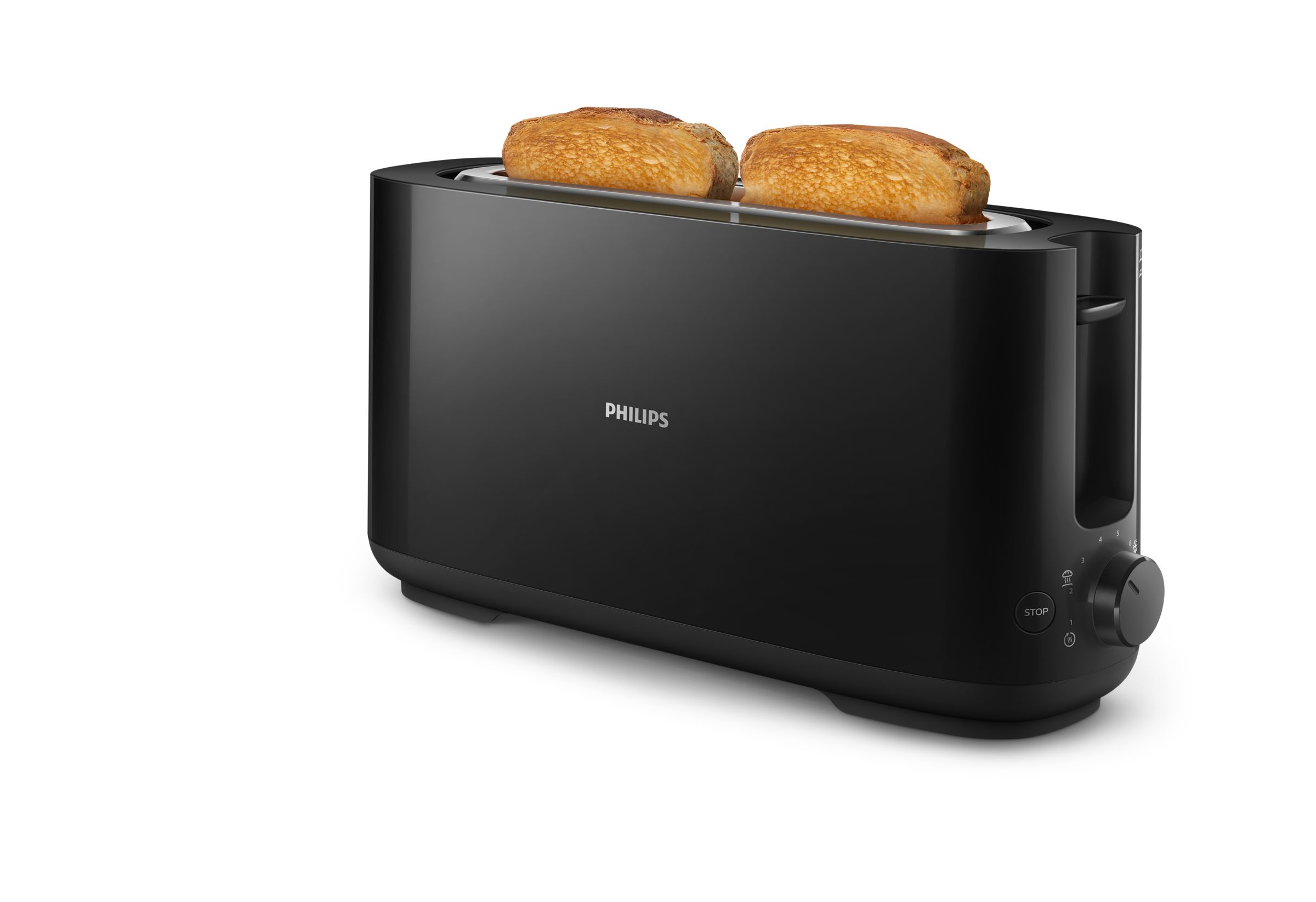 Philips Daily Collection HD2590/90 Brødrister - lang brødholder, sort