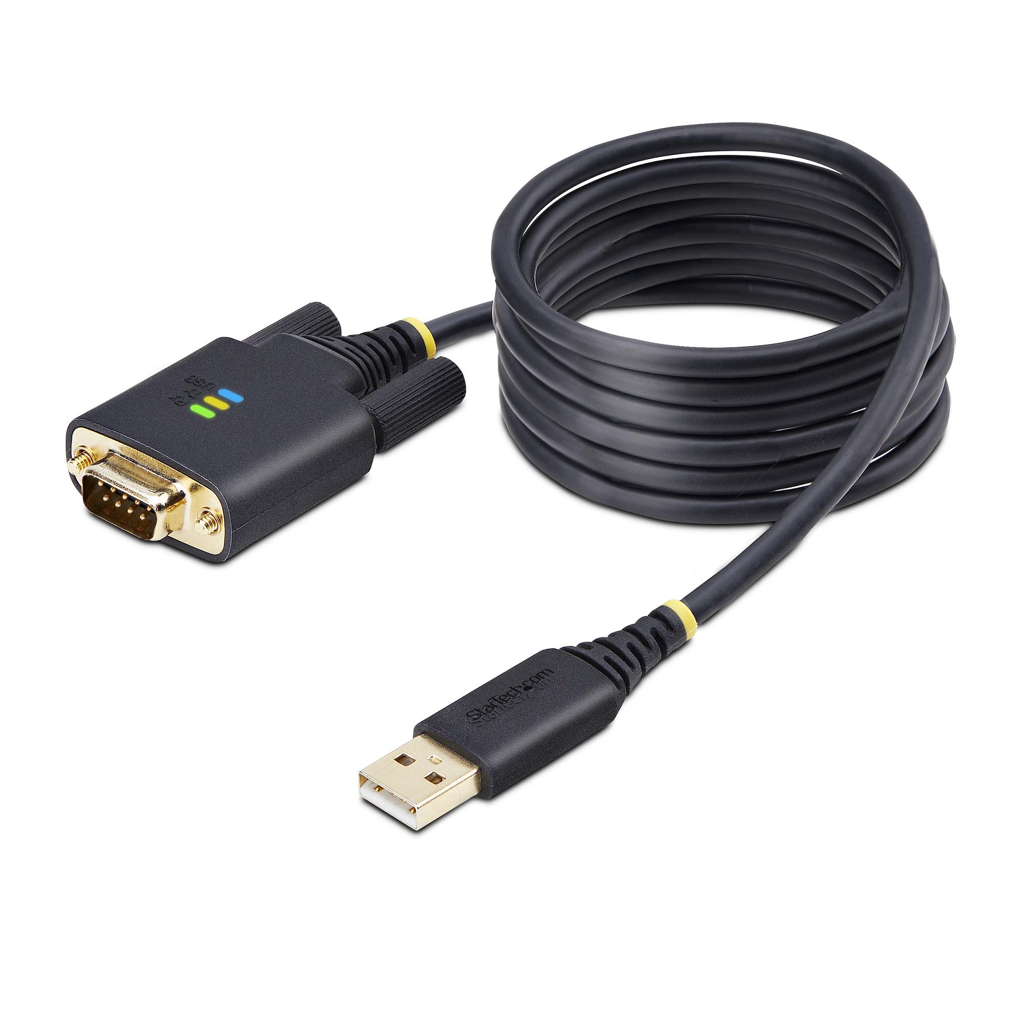 StarTech.com 1P6FFC-USB-SERIAL serielkabel Sort 2 m USB Type-A DB-9