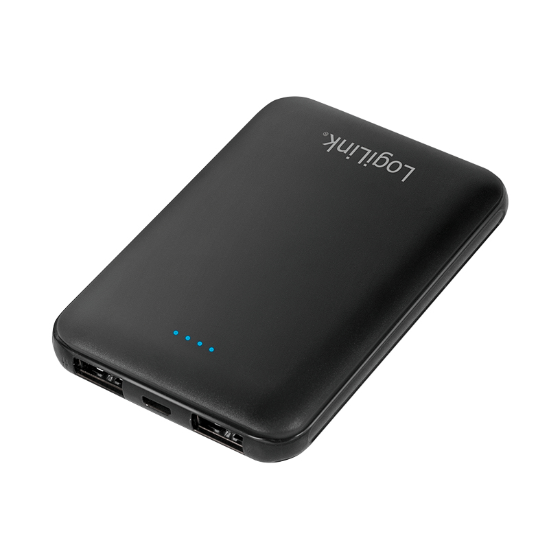 LogiLink PA0202 powerbank Lithium polymer (LiPo) 5000 mAh Sort