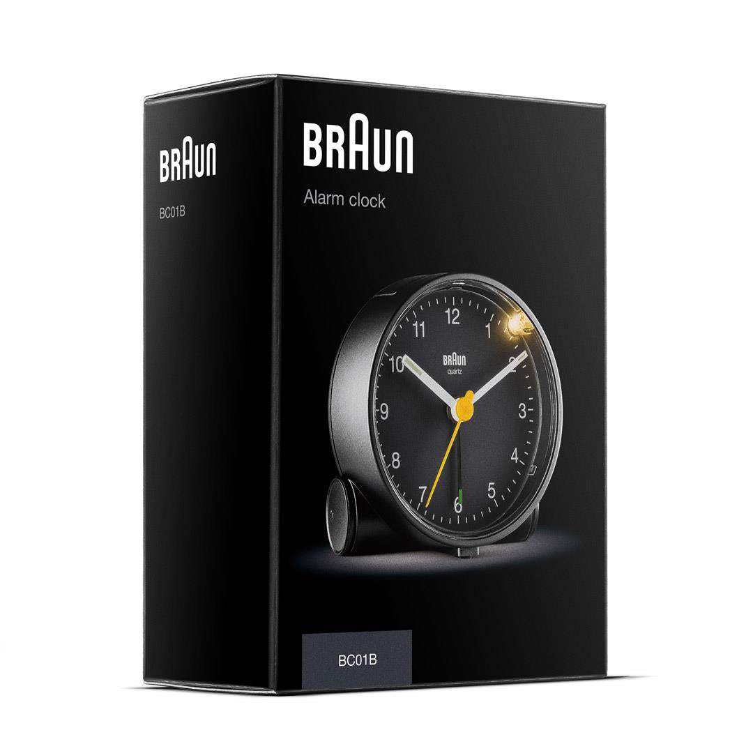 Braun BC01B Quartz alarmur Sort