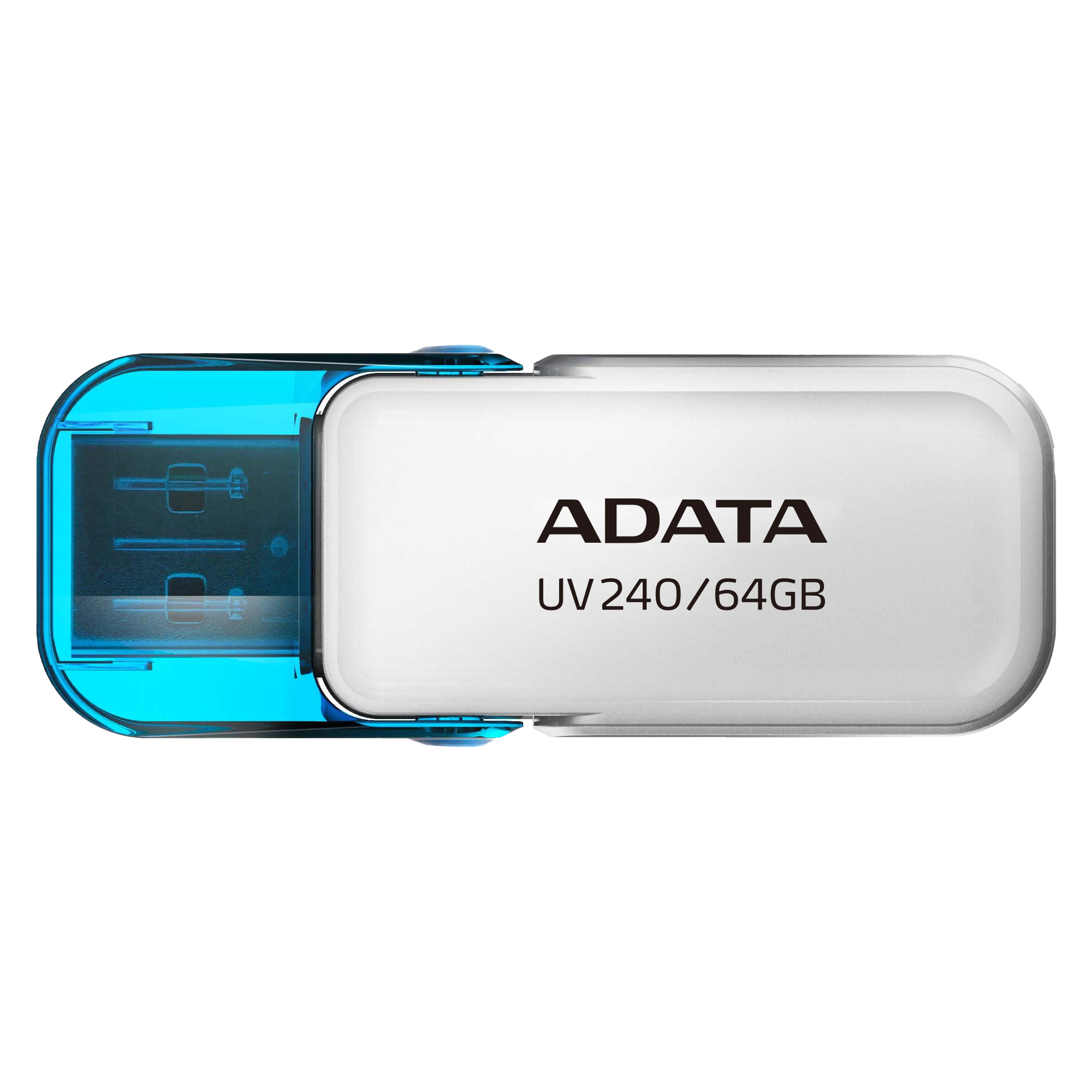 ADATA UV240 USB-nøgle 64 GB USB Type-A 2.0 Blå, Hvid