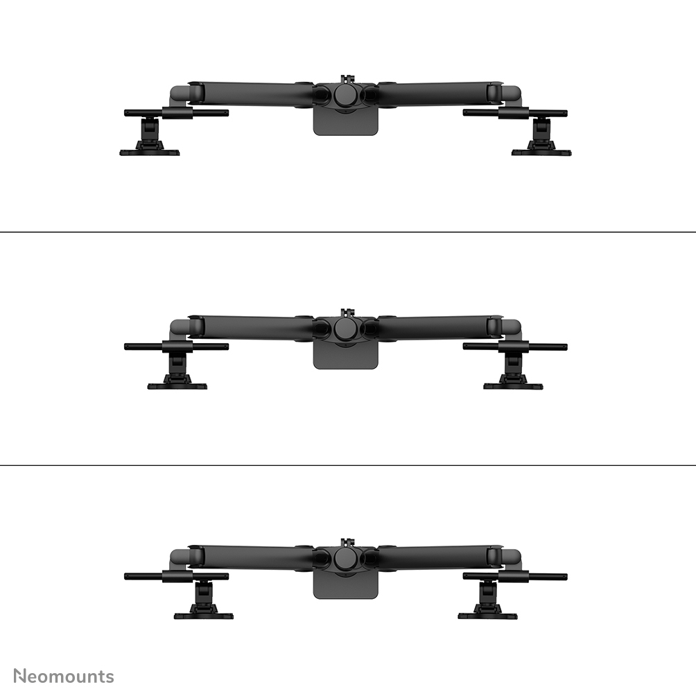 Neomounts DS65S-950BL2 skærmbeslag og -stativer 86,4 cm (34") Skrivebord Sort