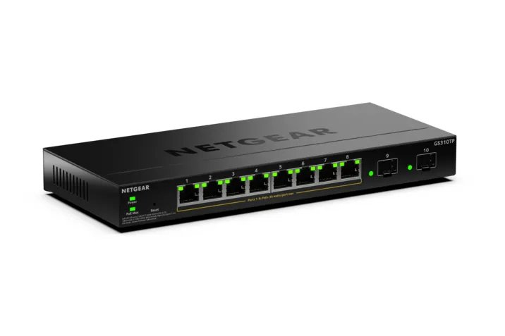 NETGEAR GS310TPv2 Administreret L2/L3 Gigabit Ethernet (10/100/1000) Strøm over Ethernet (PoE) Desktop Sort
