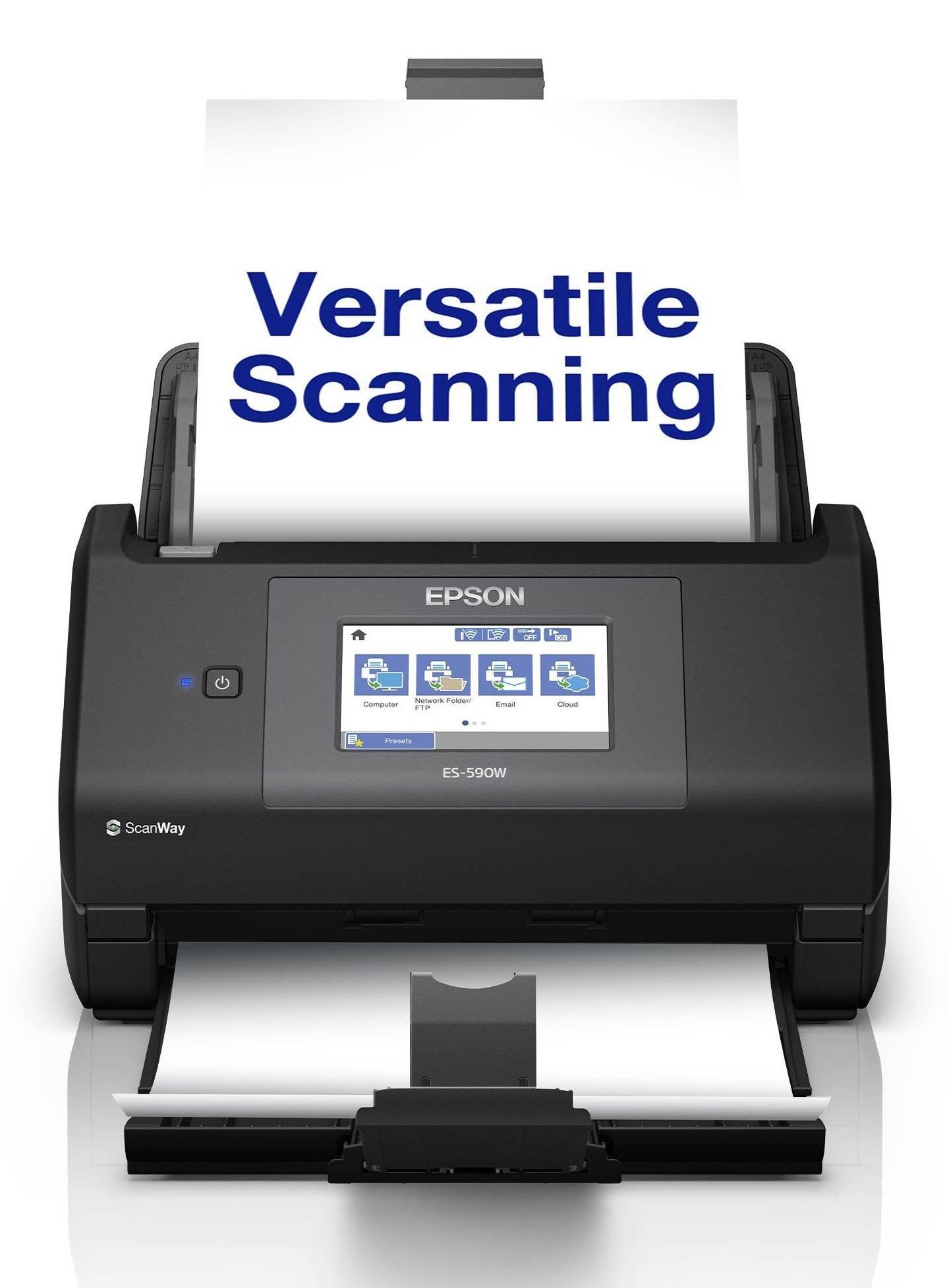 Epson WorkForce ES-590W Skanner med papir-tilførsel 600 x 600 dpi A4 Sort