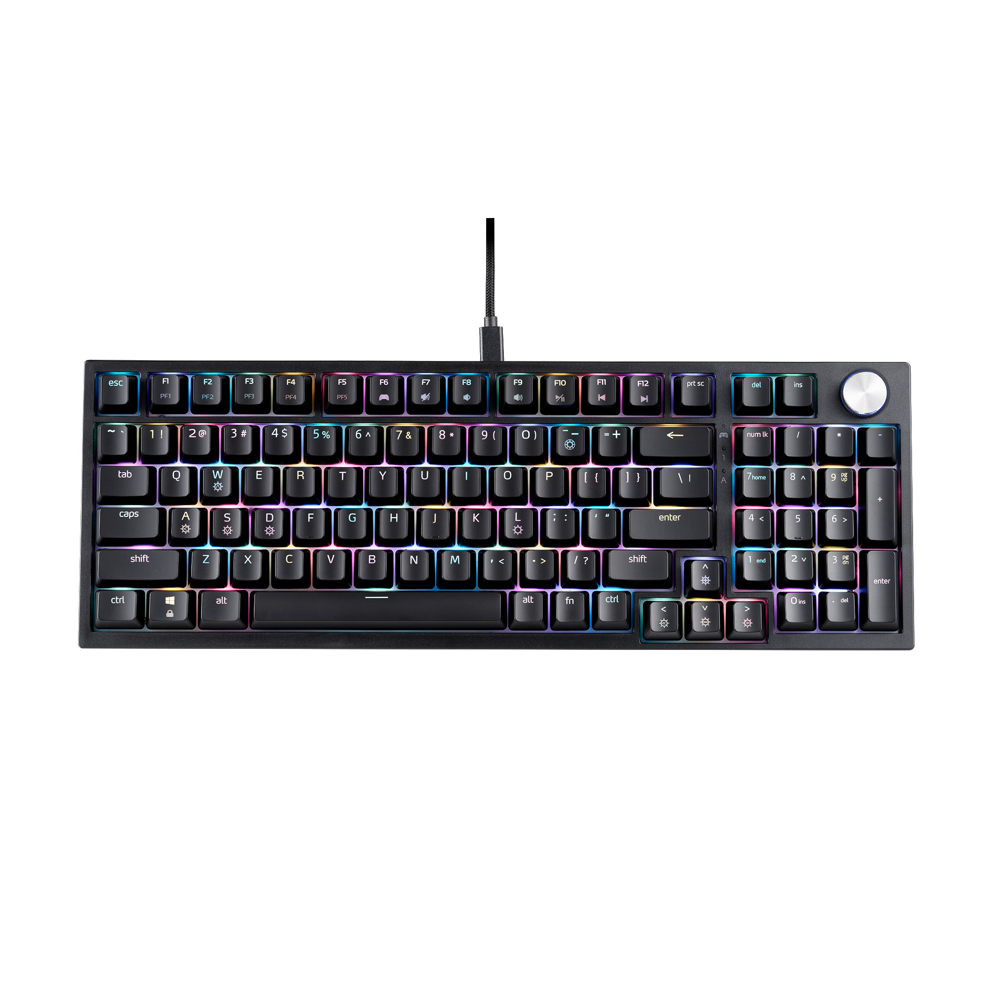 XPG SORCERER tastatur Spil USB QWERTY US engelsk Sort