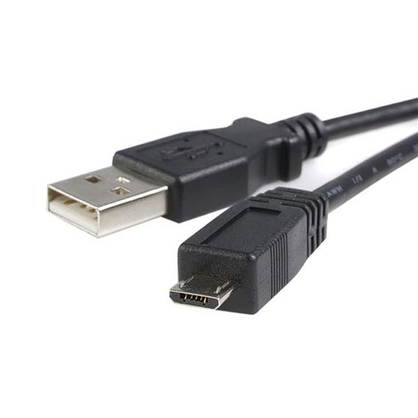 StarTech.com UUSBHAUB2M USB-kabel USB 2.0 2 m USB A Micro-USB B 0,48 Gbit/sek. Sort
