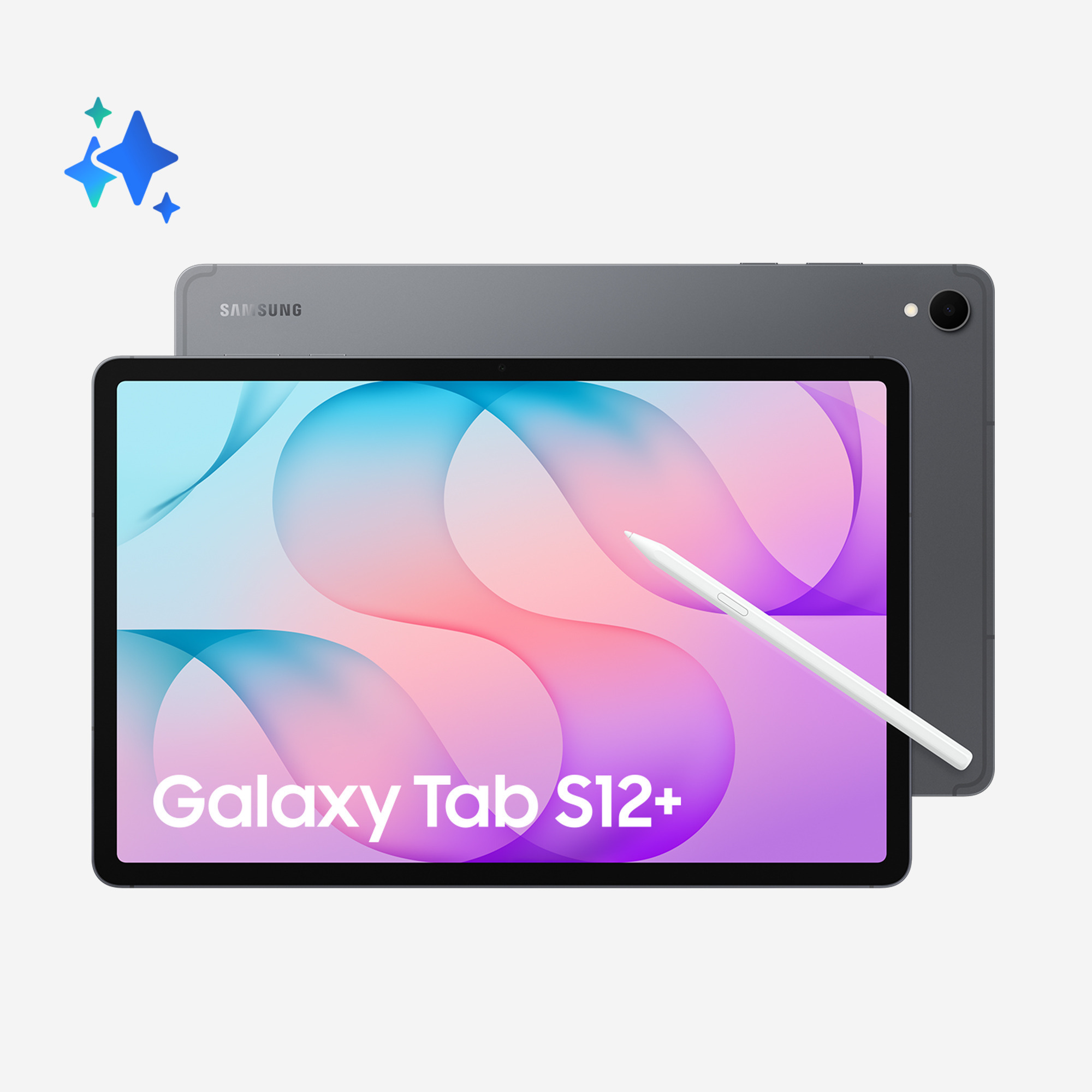 Samsung Galaxy Tab S12+ 5G 512 GB 32 cm (12.6") 12 GB Wi-Fi 6 (802.11ax) Grå