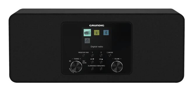 Grundig DTR 4600 2.0 DAB+ Bærbar Analog & digital Sort