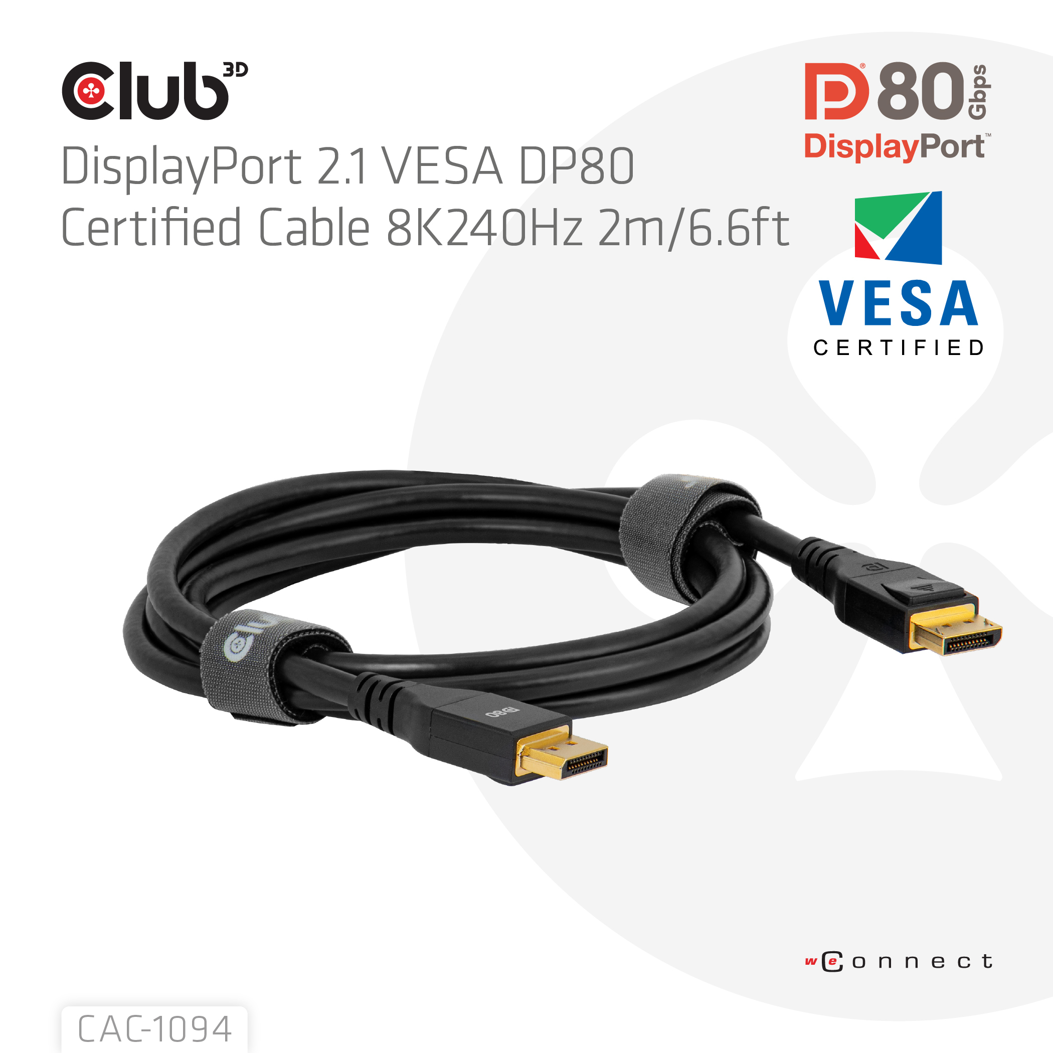 CLUB3D CAC-1094 DisplayPort kabel