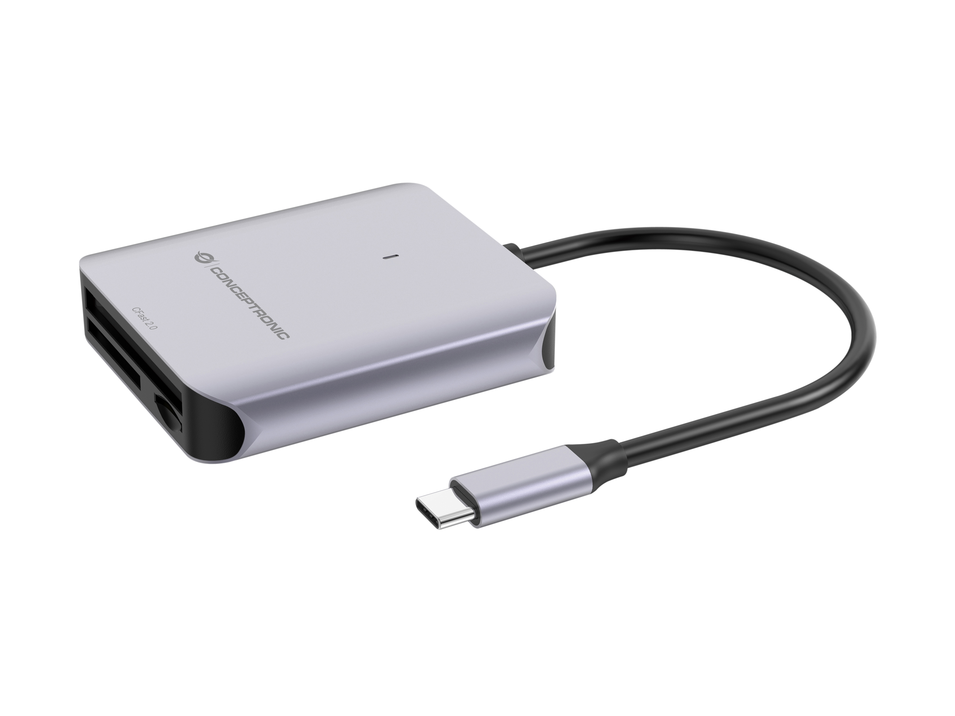Conceptronic BIAN09G kortlæser USB 3.2 Gen 2 Type-C Grå