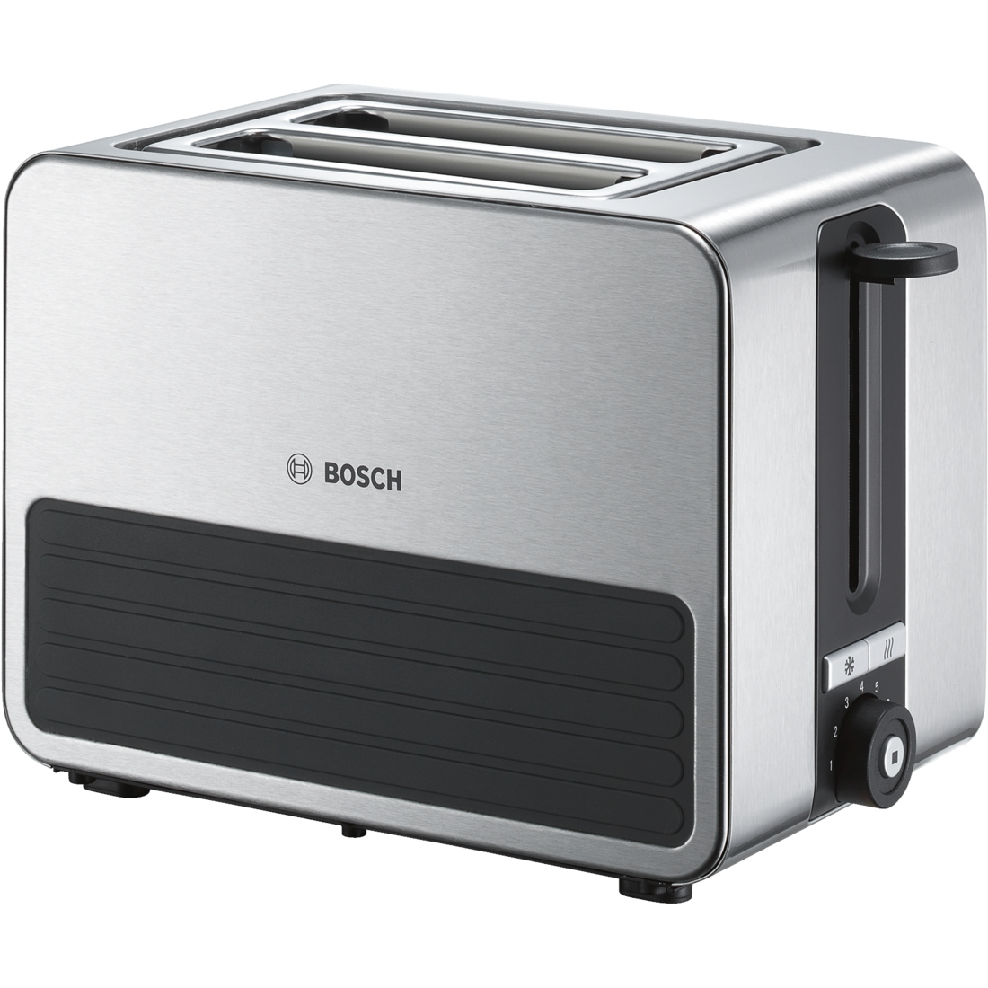 Bosch TAT7S25 brødrister 2 skive(r) 1050 W Sort, Grå