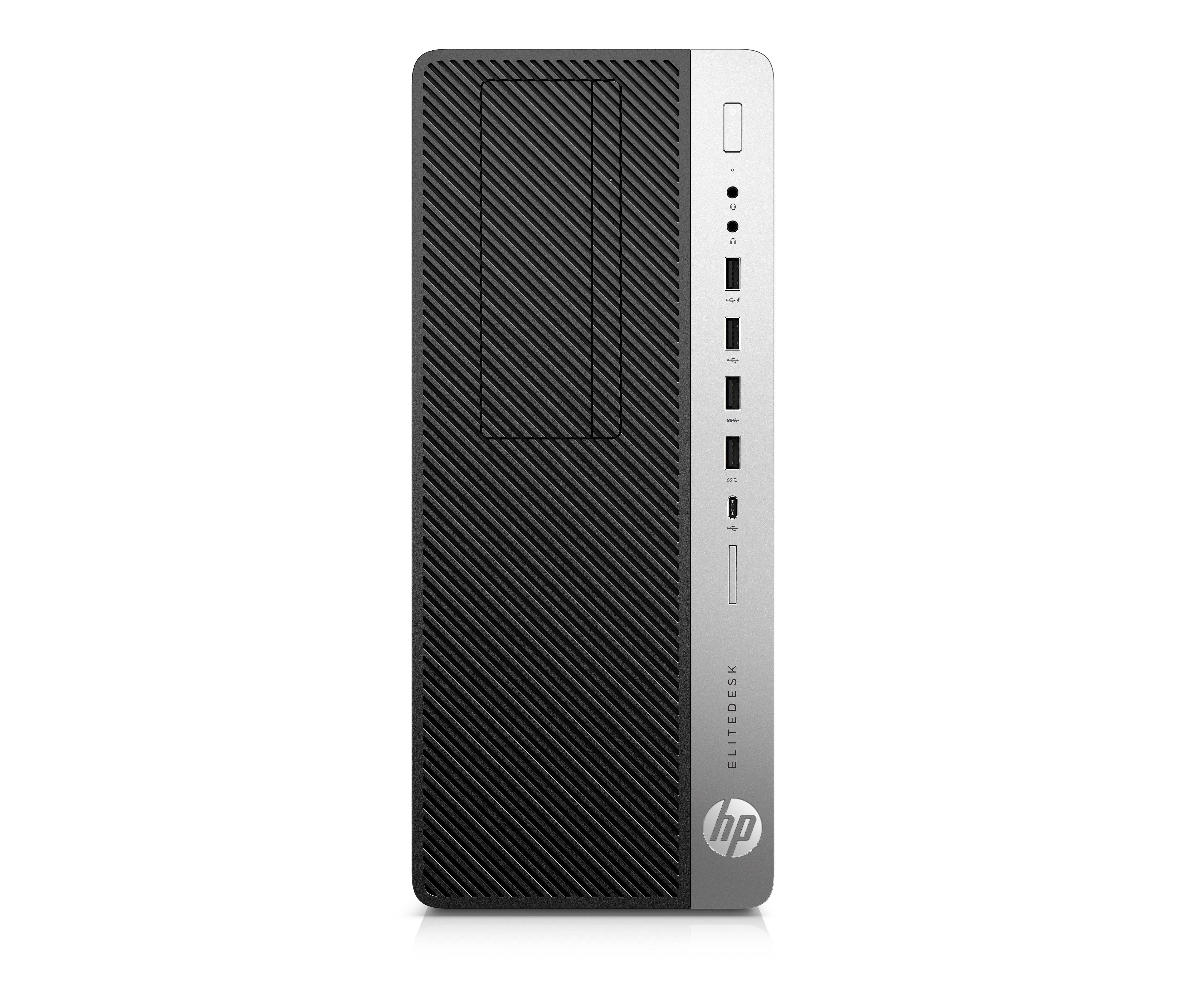 T1A HP EliteDesk 800 G5 Refurbished Intel® Core™ i5 i5-9500 16 GB DDR4-SDRAM 256 GB SSD Windows 10 Pro Micro Tower PC Sort, Sølv