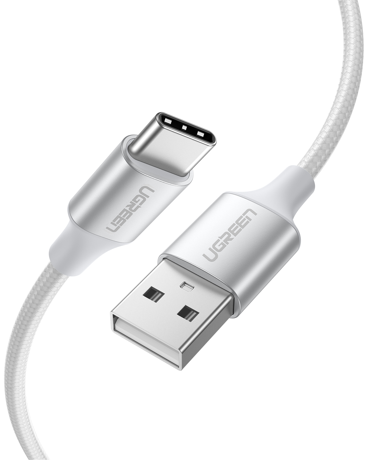 Ugreen USB-kabel USB 2.0 3 m USB C USB A Hvid