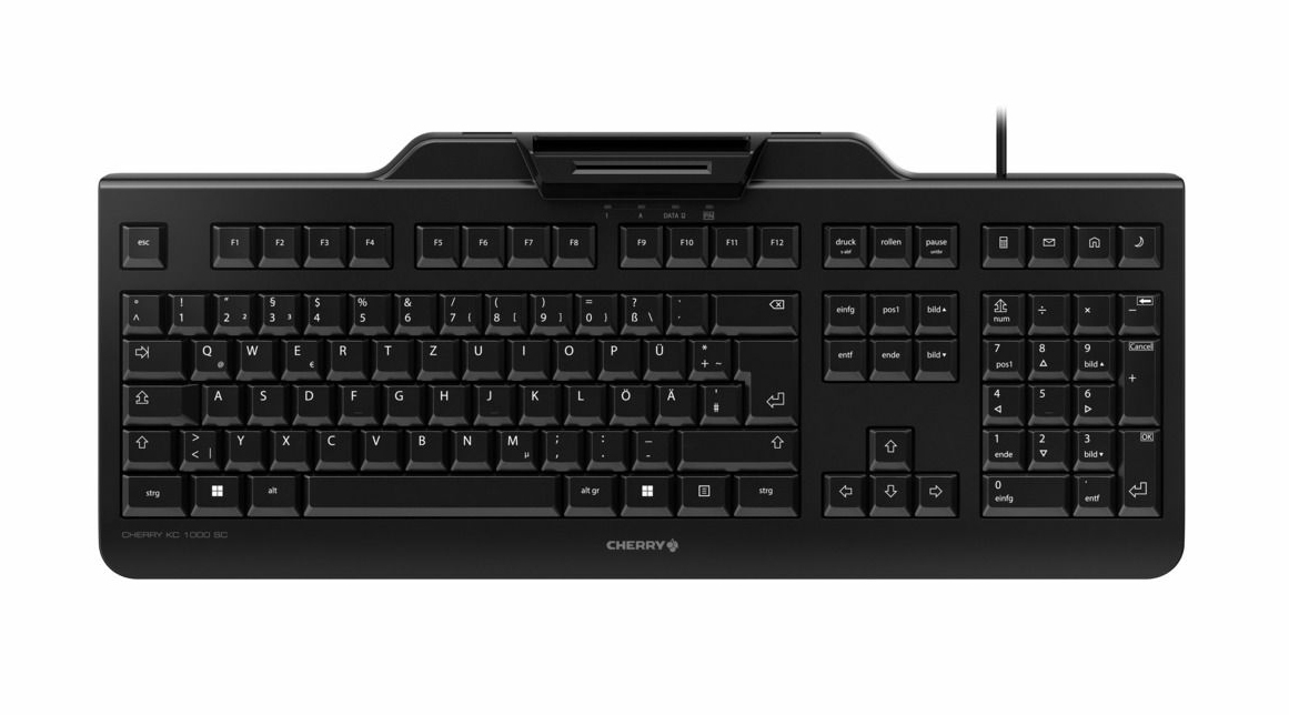 CHERRY JK-A0100CS-2 tastatur Service USB QWERTZ Tjekkisk, Slovakisk Sort