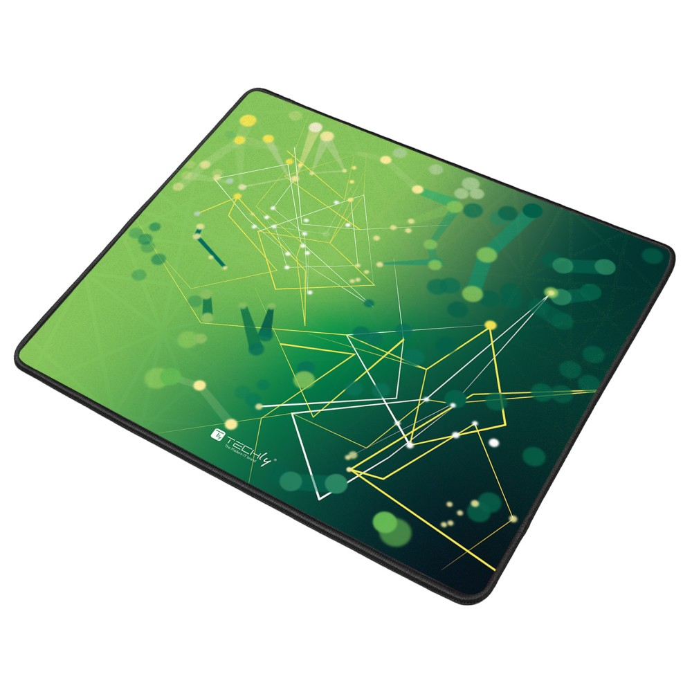 Techly ICA-MP GLASS1 musemåtte Gaming musemåtte Grøn