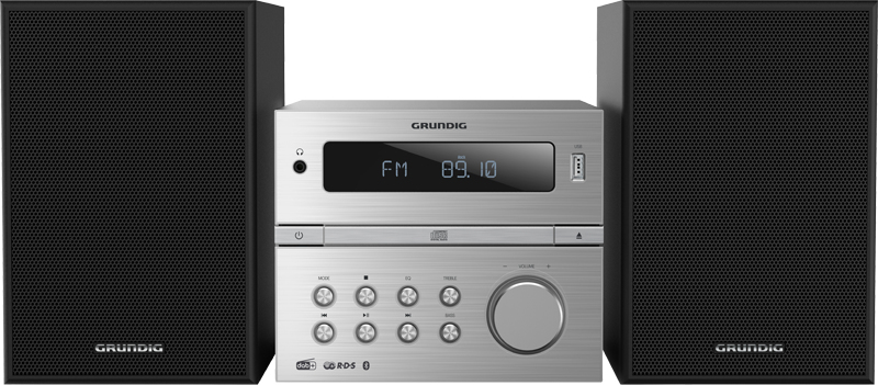 Grundig CMS 4200 Home audio micro system 120 W Sort, Sølv