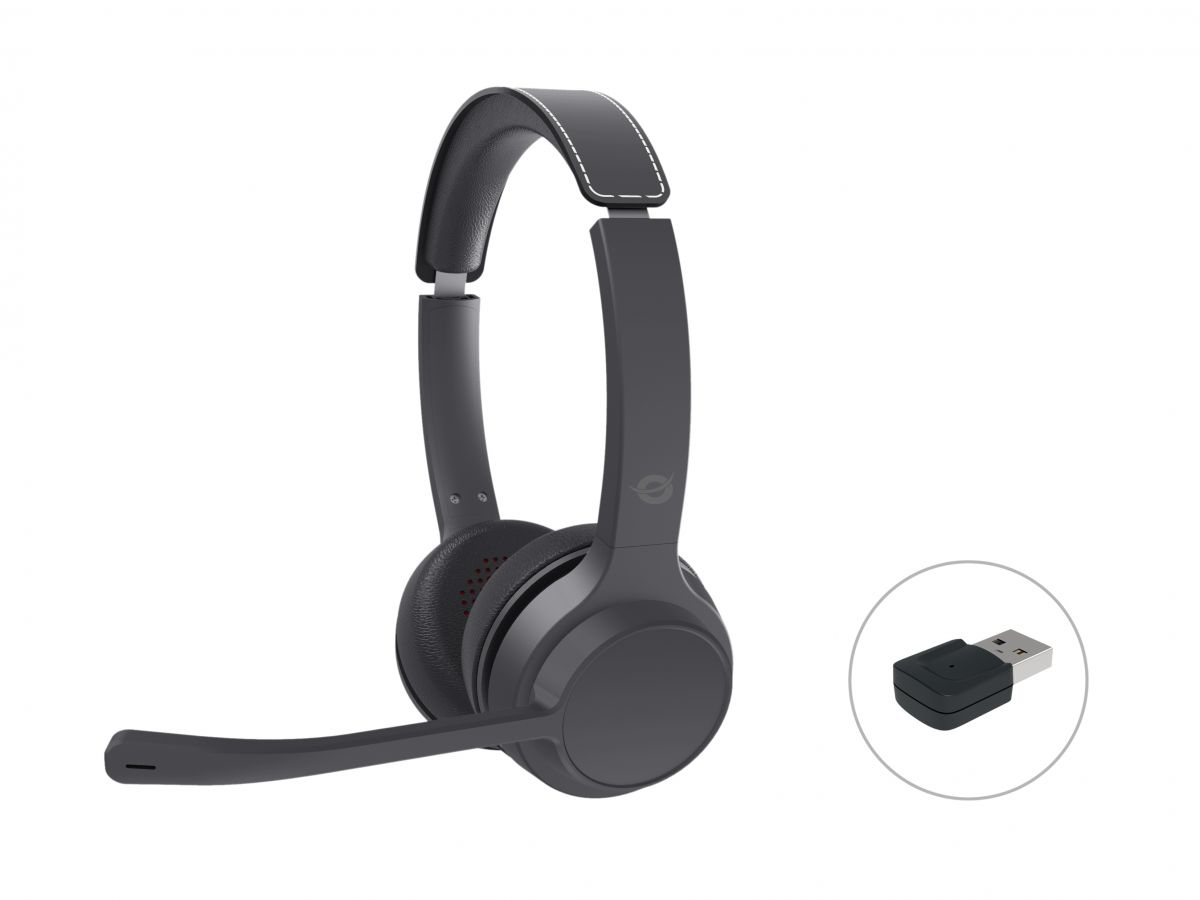 Conceptronic POLONA04BA hovedtelefoner/headset Kabel & trådløs Opkald/musik USB Type-C Bluetooth Sort
