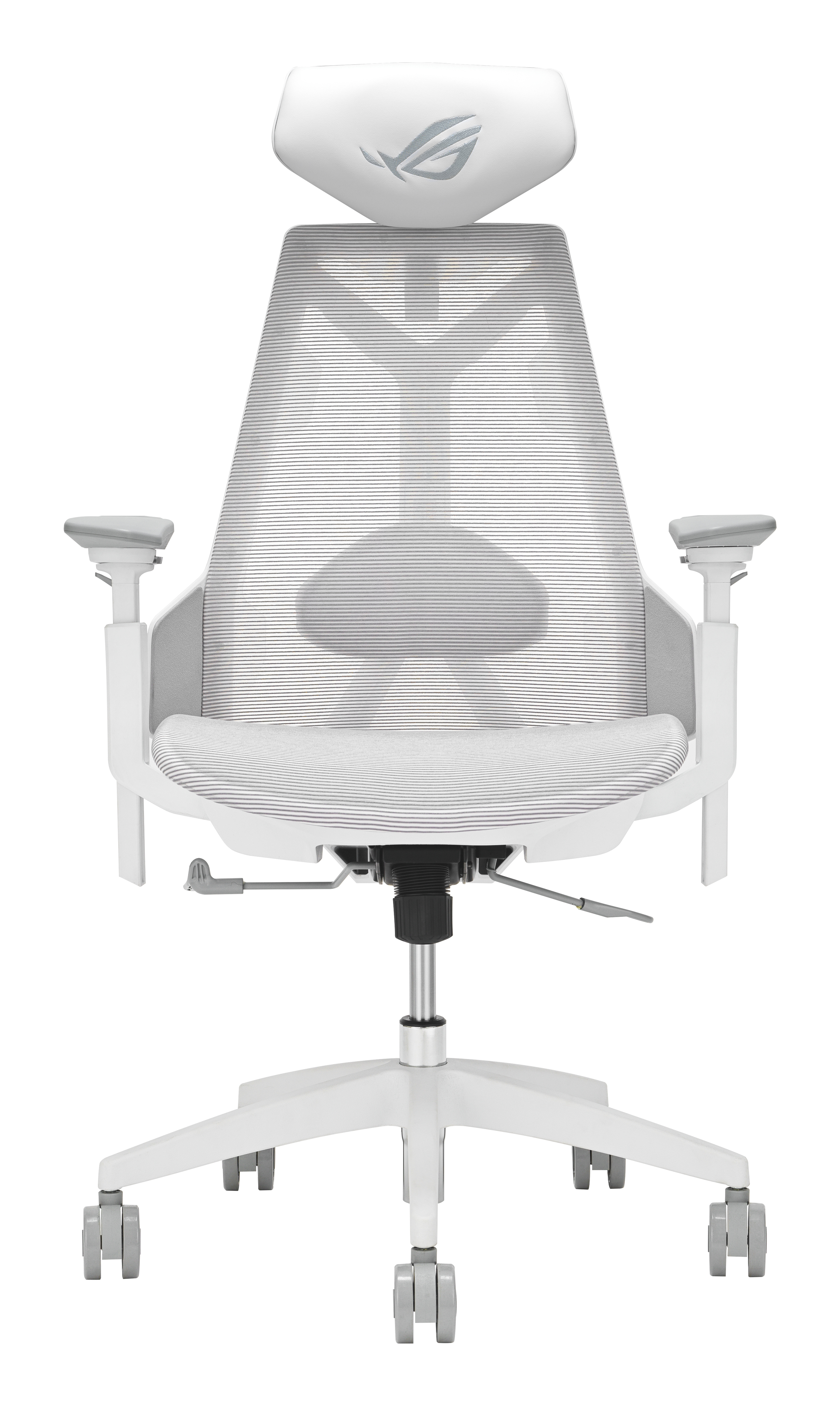 ASUS ROG Destrier Ergo Core White PC gamingstol Trådsæde Hvid