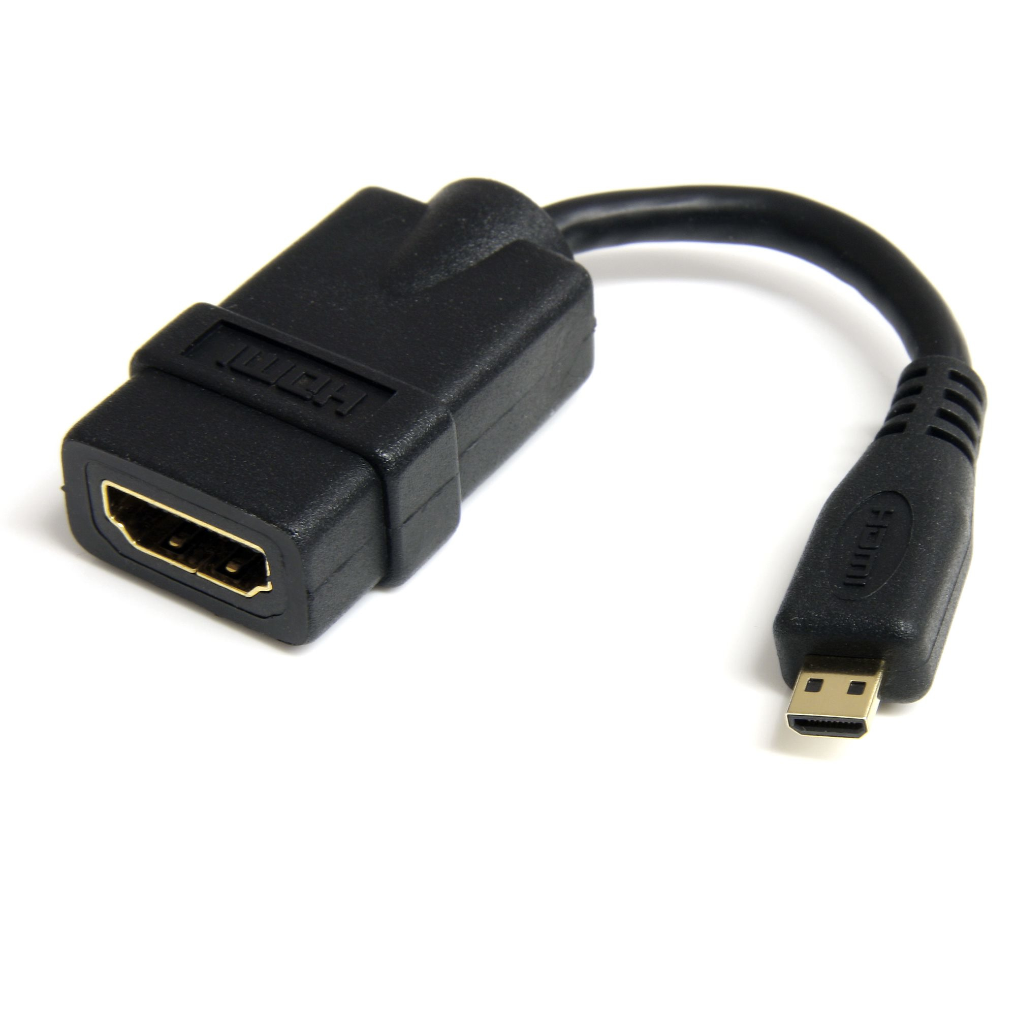 StarTech.com HDADFM5IN HDMI-kabel 0,127 m HDMI Type A (Standard) HDMI Type D (Micro) Sort