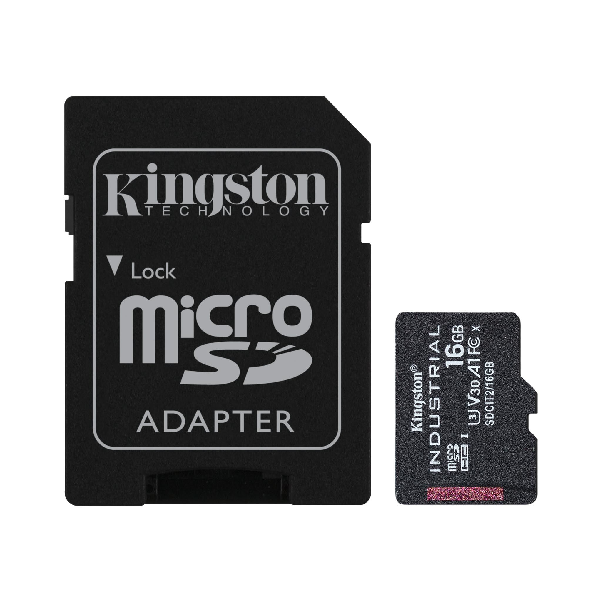 Kingston Technology Industrial 16 GB MicroSDHC UHS-I Klasse 10