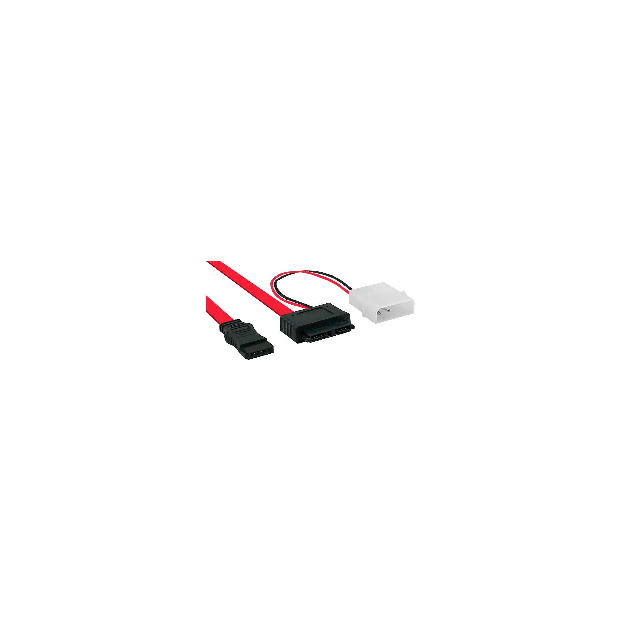 InLine 29608 SATA-kabel 0,4 m SATA 7-pin Sort