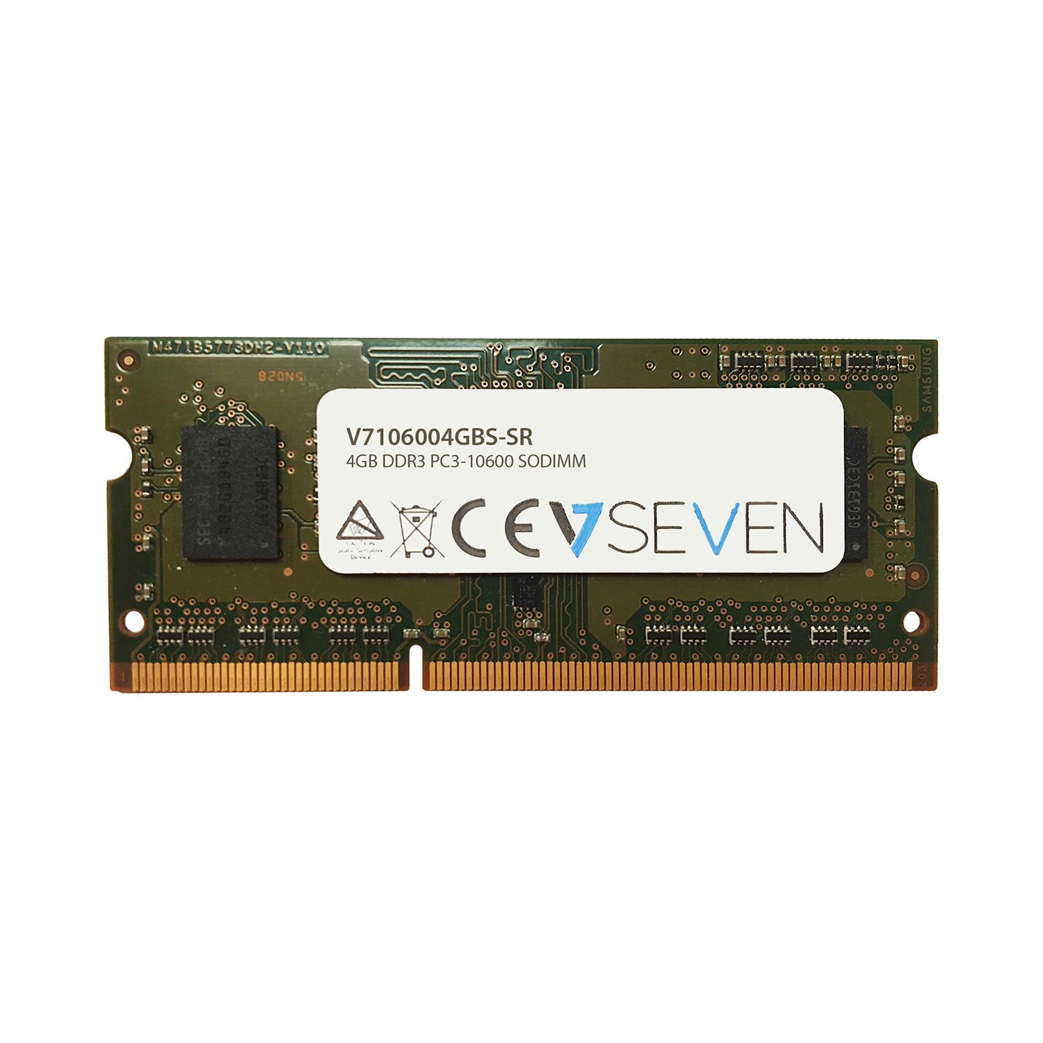 V7 V7106004GBS-SR hukommelsesmodul 4 GB 1 x 4 GB DDR3 1333 MHz