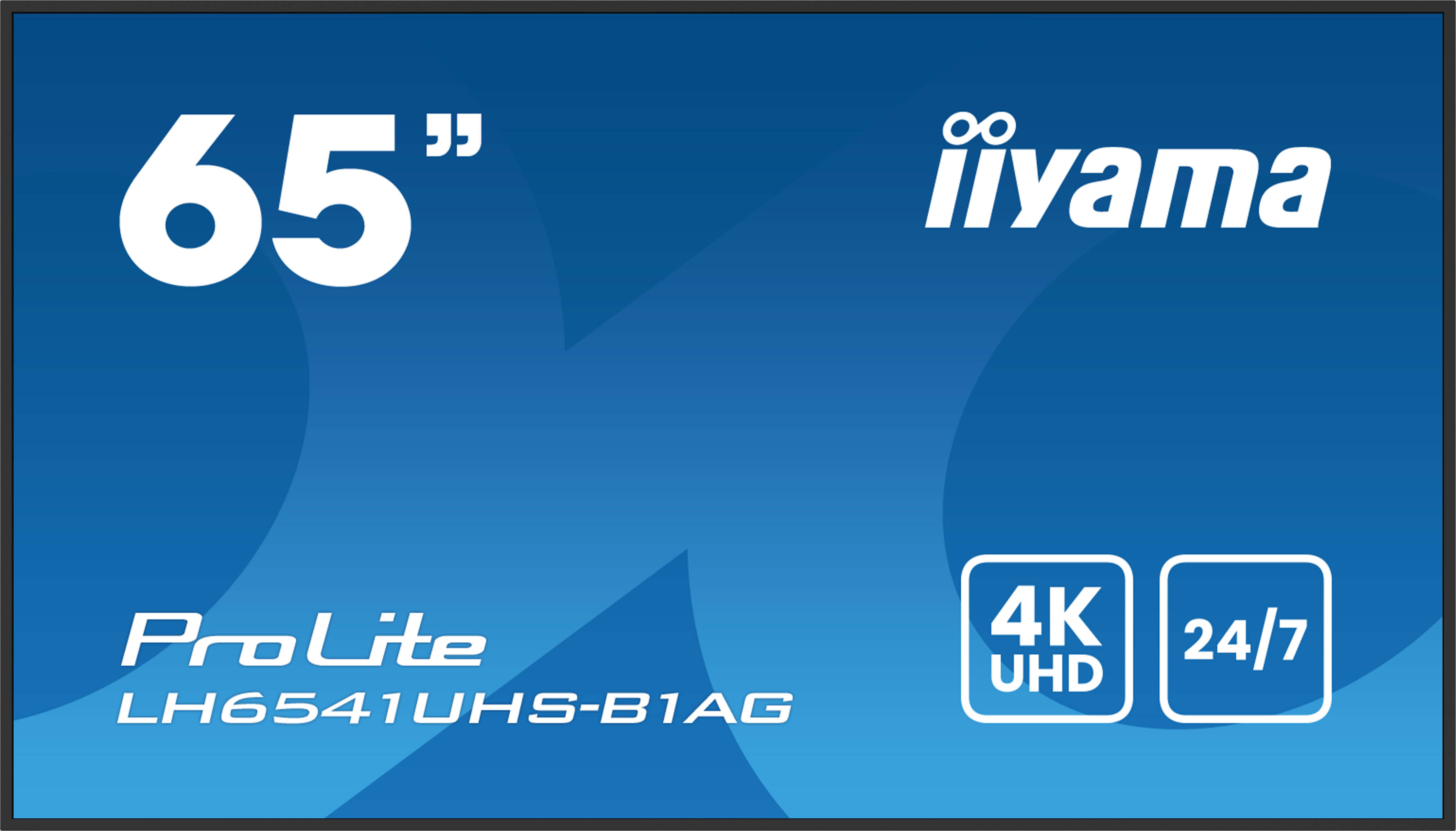 iiyama LH6541UHS-B1AG skilte display 163,8 cm (64.5") LCD 500 cd/m² 4K Ultra HD Sort 24/7