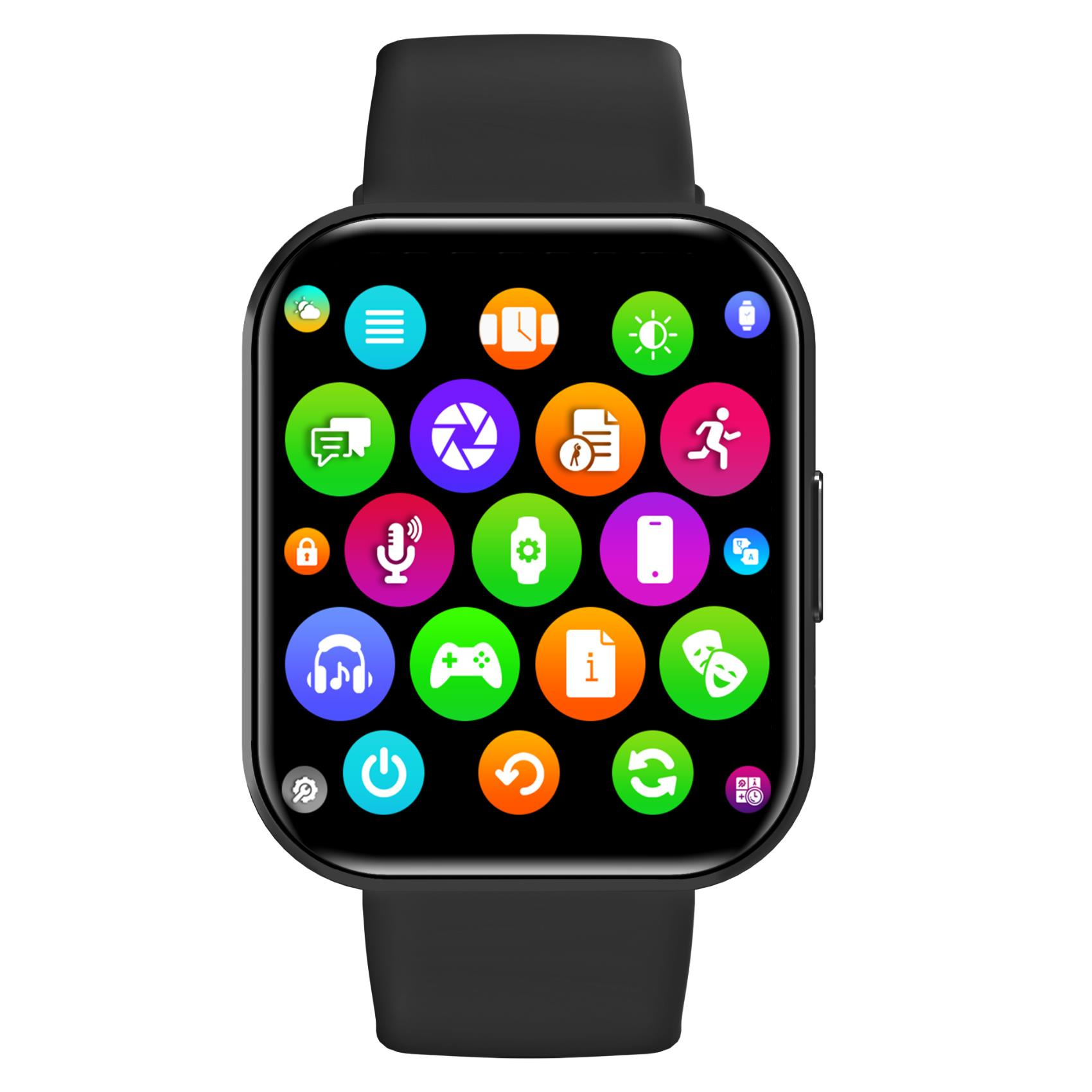 Celly TRAINERWATCH2BK Smartwatch og sportsur 4,6 cm (1.81") Digital 320 x 320 pixel Berøringsskærm Sort GPS (satellit)