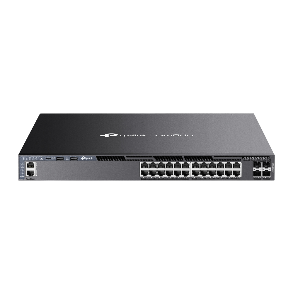 TP-Link Omada SG6428XHP netværksswitch Administreret L3 Gigabit Ethernet (10/100/1000) Strøm over Ethernet (PoE) 1U Sort