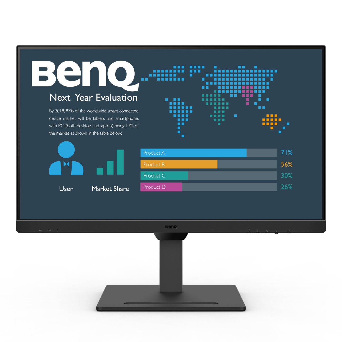 BenQ BL2790QT computerskærm 68,6 cm (27") 2560 x 1440 pixel Quad HD LED Sort