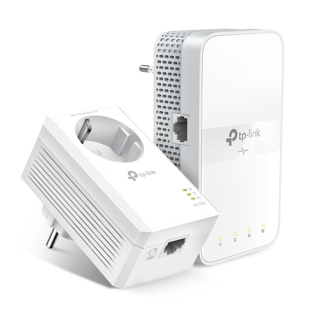 TP-Link TL-WPA7617 KIT Power Line netværksadapter 1200 Mbit/s Ethernet LAN Wi-Fi Hvid 2 stk