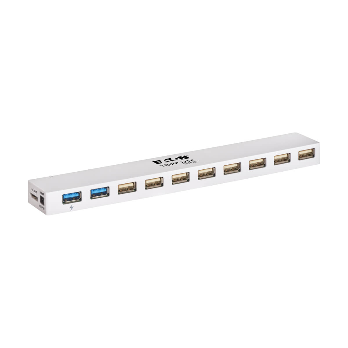 Tripp Lite U360-010C-2X3 interface hub USB 3.2 Gen 1 (3.1 Gen 1) Micro-B 5000 Mbit/s Hvid