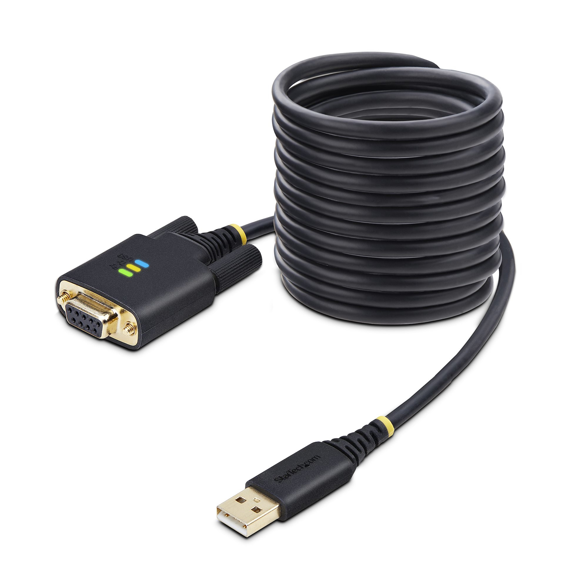 StarTech.com 1P10FFCN-USB-SERIAL serielkabel Sort 3 m USB Type-A DB-9