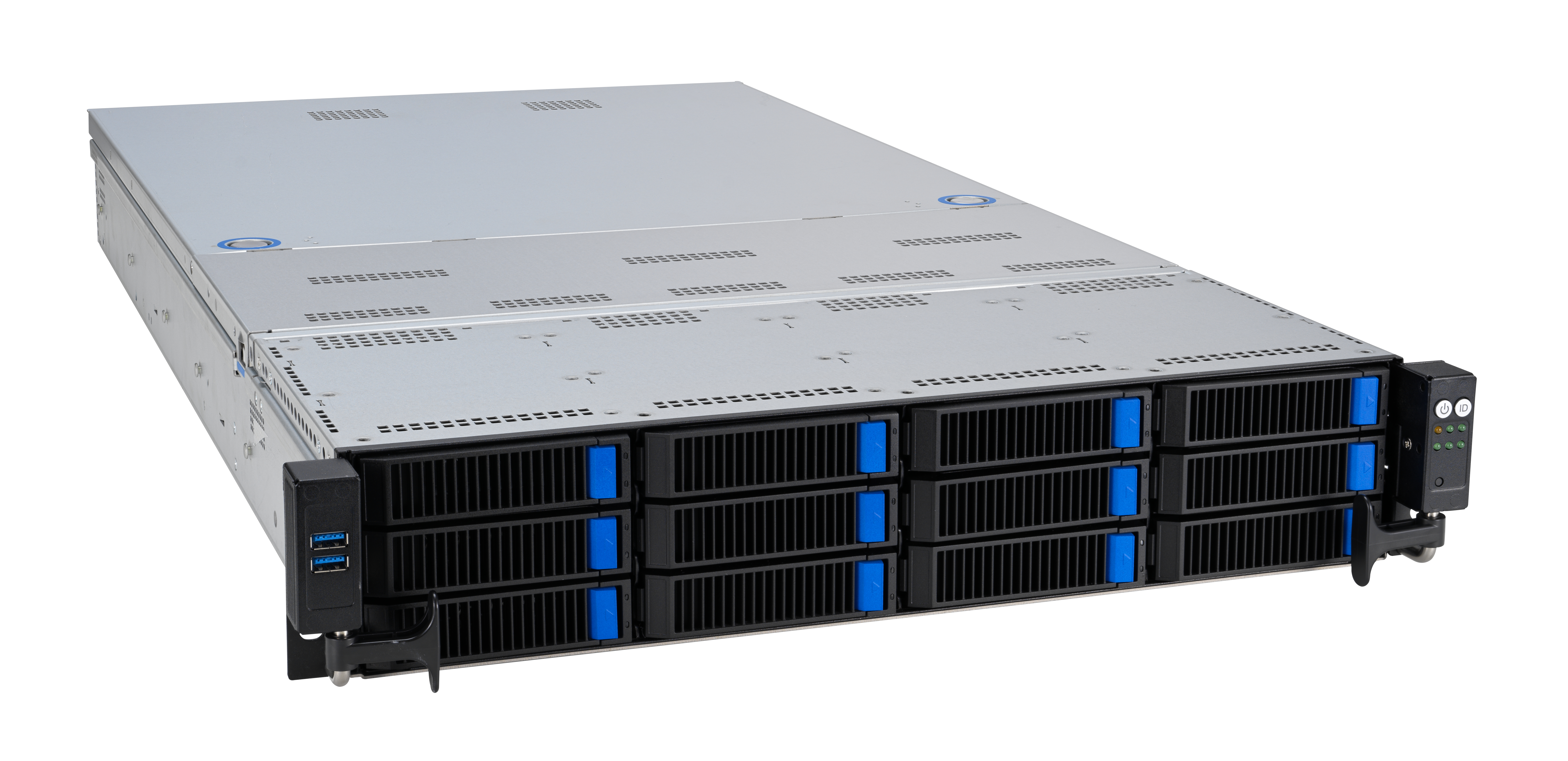 ASUS RS720A-E12-RS12 Socket SP5 Stativ (2U) Grå