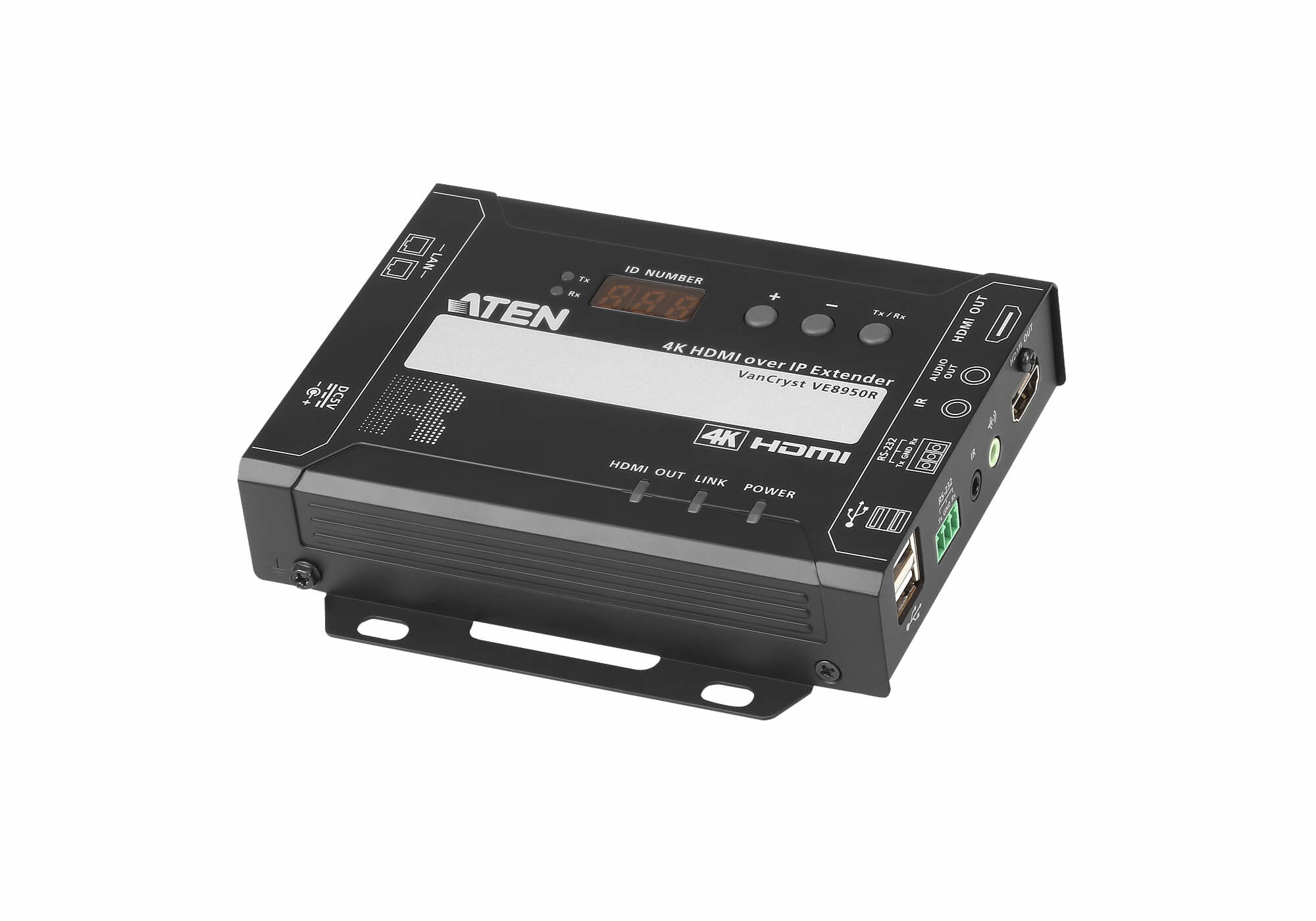 ATEN VE8950R-AT-G AV forlænger AV-modtager Sort