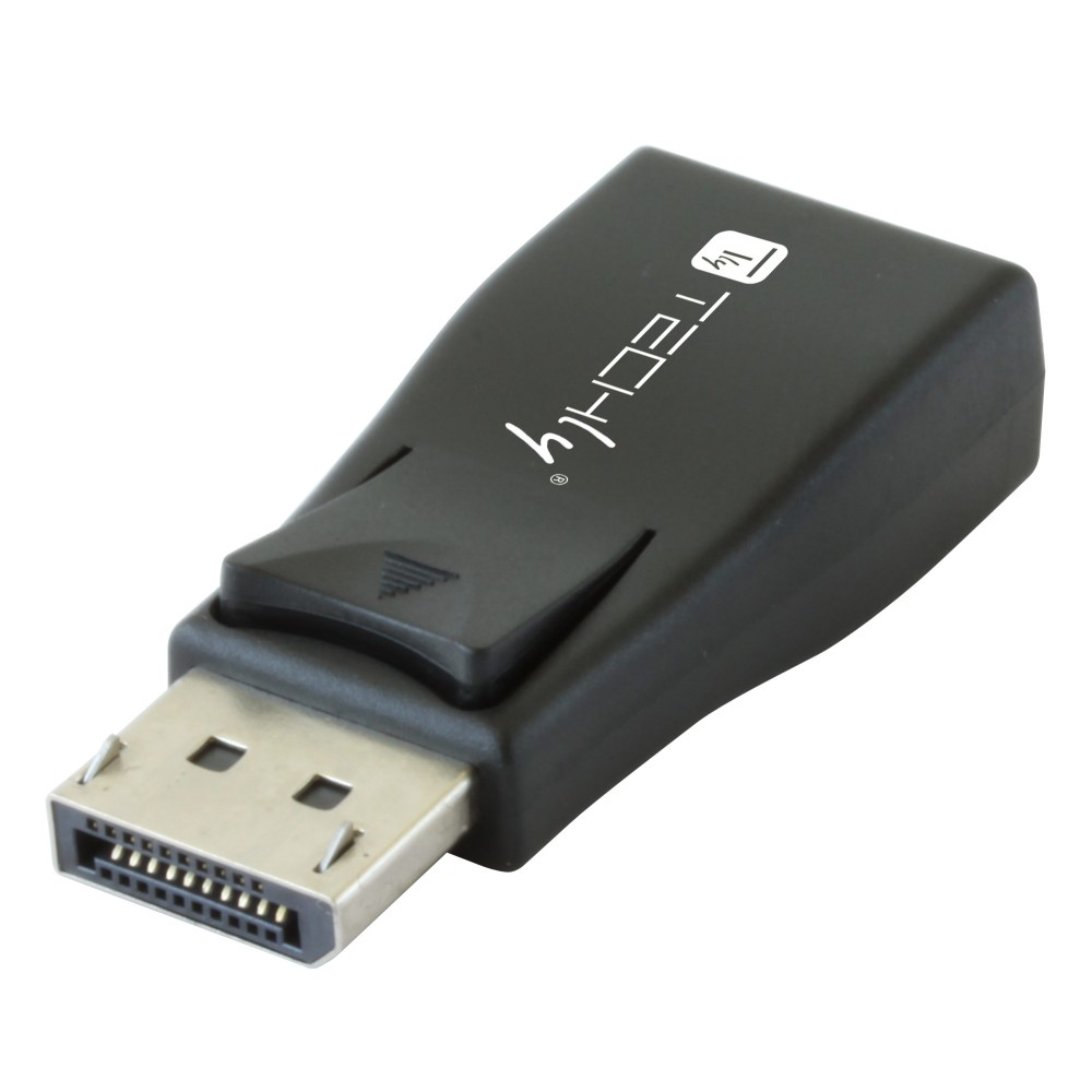 Techly IADAP DSP-230T kabel kønsskifter DisplayPort VGA Sort