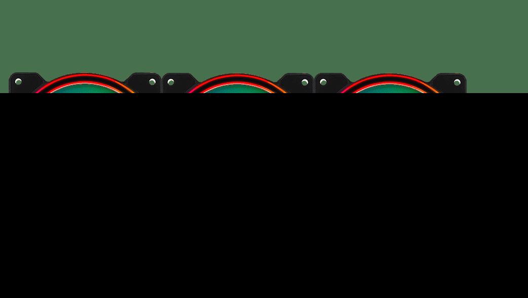 Aerocool Saturn 12F ARGB Pro Computerkabinet Ventilator 12 cm Sort