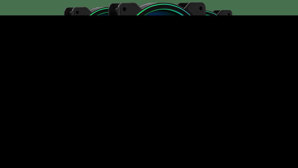 Aerocool Saturn 12F ARGB Pro Computerkabinet Ventilator 12 cm Sort