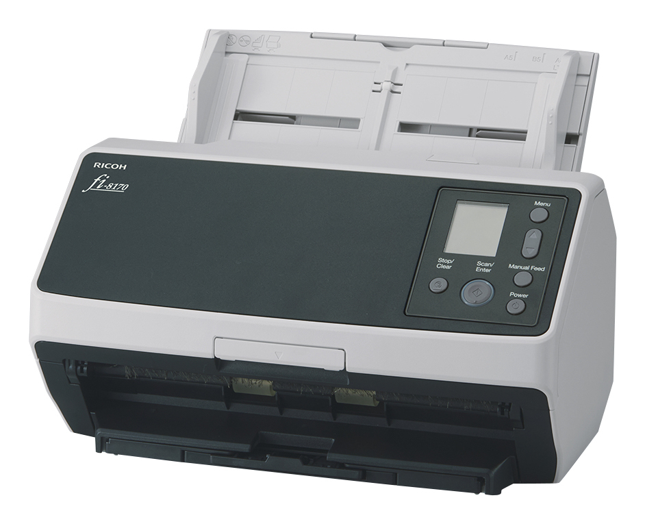 Ricoh fi-8170 ADF + manuel indføringsscanner 600 x 600 dpi A4 Sort, Grå