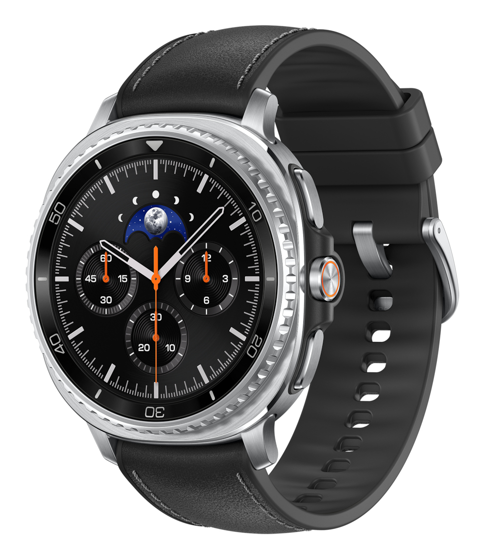 Samsung Galaxy Watch 8 Classic 3,3 cm (1.3") AMOLED 46 mm Digital 438 x 438 pixel Berøringsskærm Sølv Wi-Fi GPS (satellit)