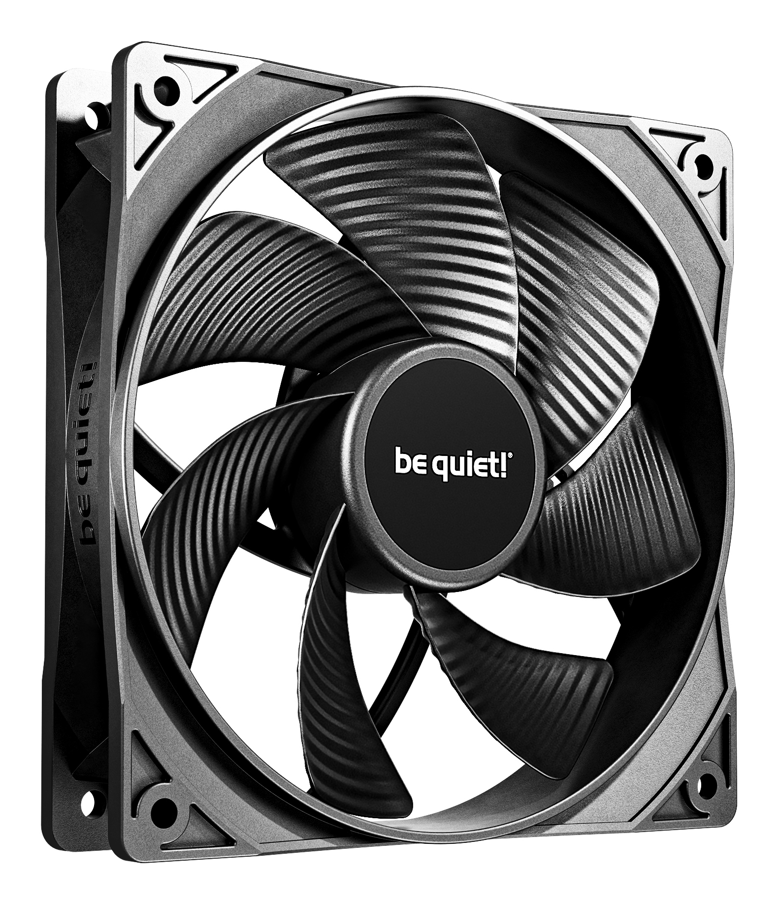 be quiet! Pure Wings 3 120 mm PWM Reverse Triple Pack Black Computerkabinet Ventilator 12 cm Sort 3 stk