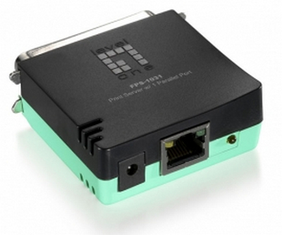 LevelOne FPS-1031 printserver Ethernet LAN Sort, Grøn