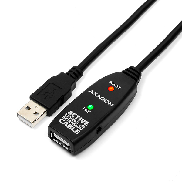 Axagon ADR-210 USB-kabel USB 2.0 10 m USB A Sort