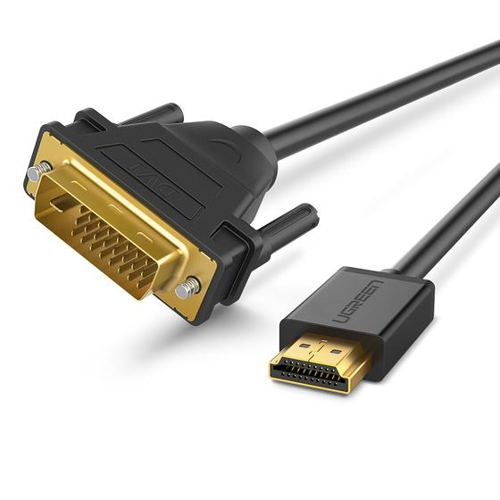 Ugreen 30116 videokabel adapter 1 m DVI HDMI Sort