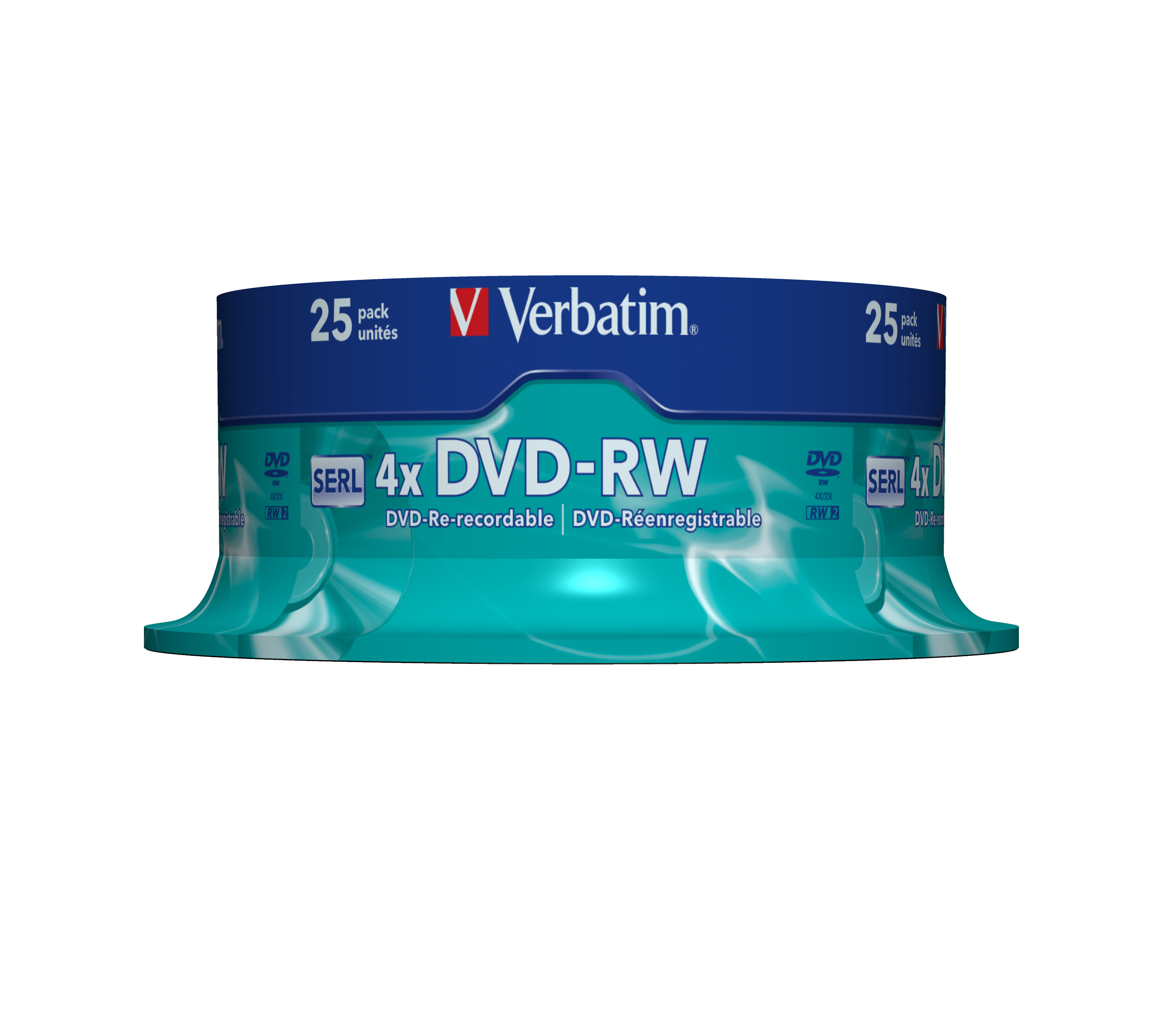 Verbatim DVD-RW Matt Silver 4,7 GB 25 stk