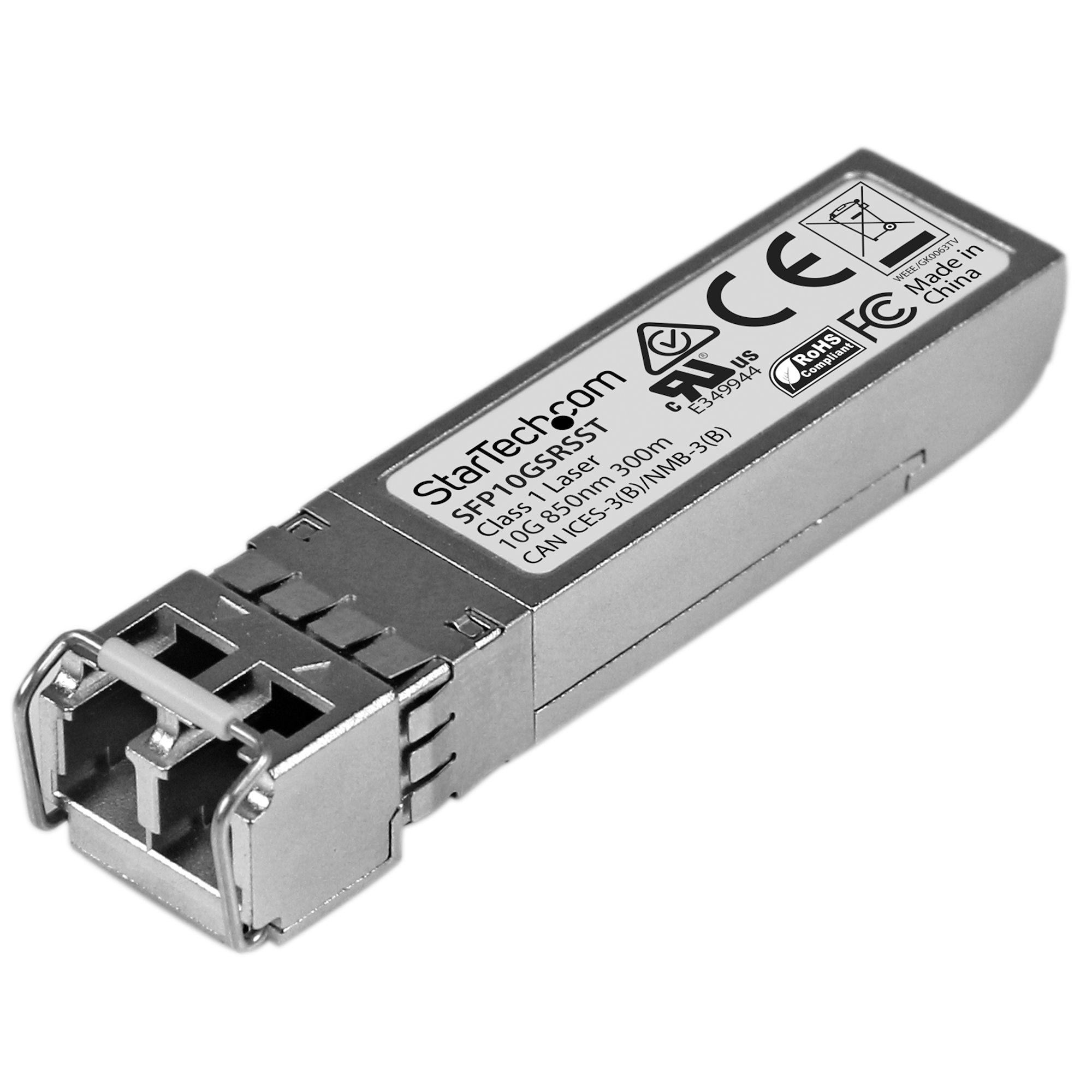 StarTech.com SFP10GSRSST modul til netværksmodtager Fiberoptisk 10000 Mbit/s SFP+ 850 nm
