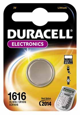 Duracell CR1616 3V Engangsbatteri Lithium