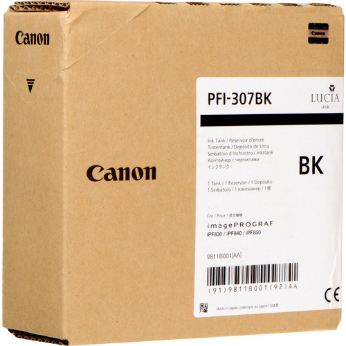 Canon PFI-307BK blækpatron Original Sort