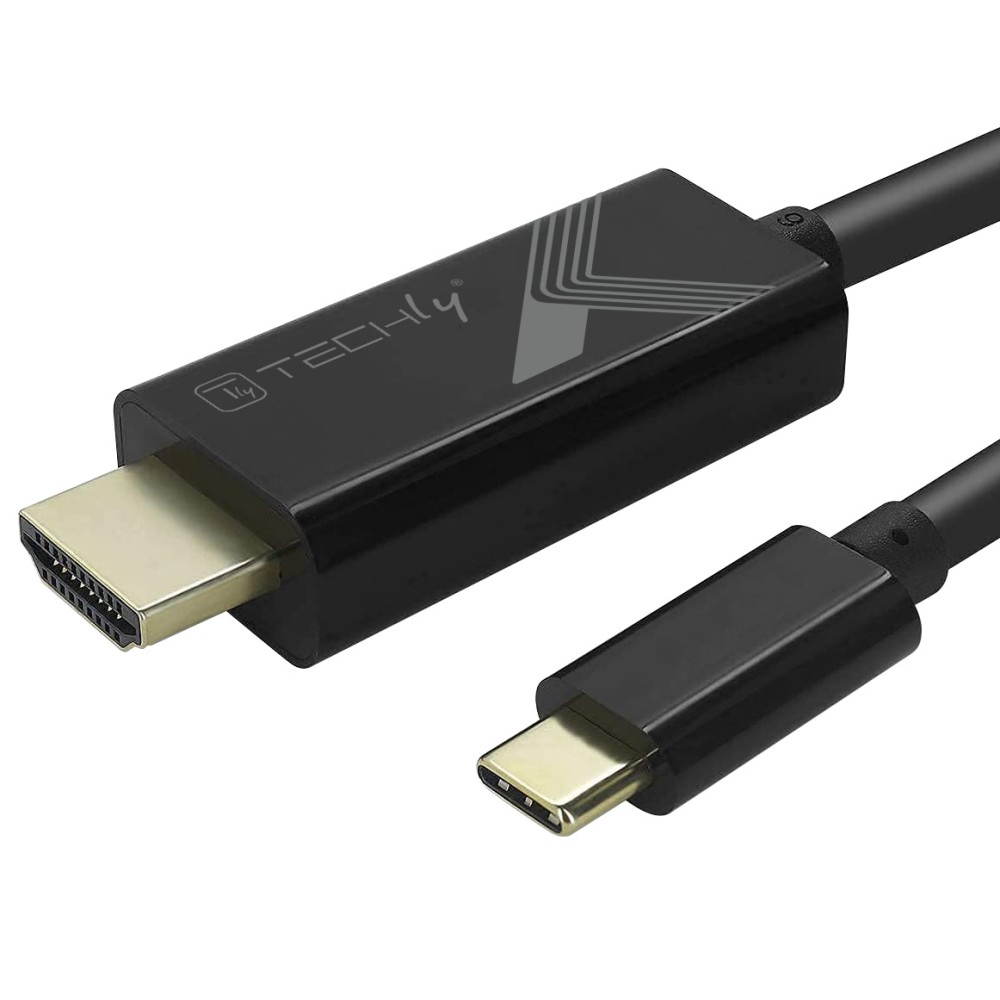 Techly IADAP-USBC-HDMI5TY videokabel adapter 5 m USB Type-C HDMI Type A (Standard) Sort