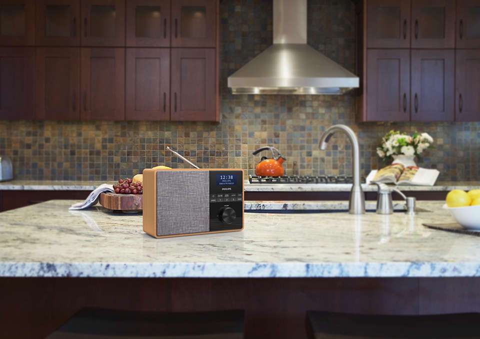 Philips TAR5505/10 radio Bærbar Digital Sort, Grå, Træ